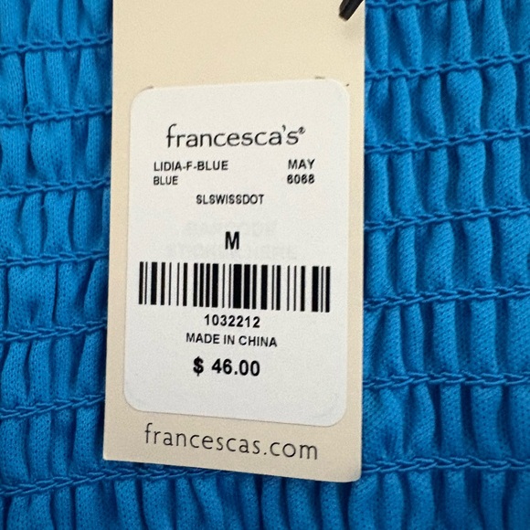 Kayley Swiss Dot Flutter Sleeve Crop Top - Picture 9 of 9